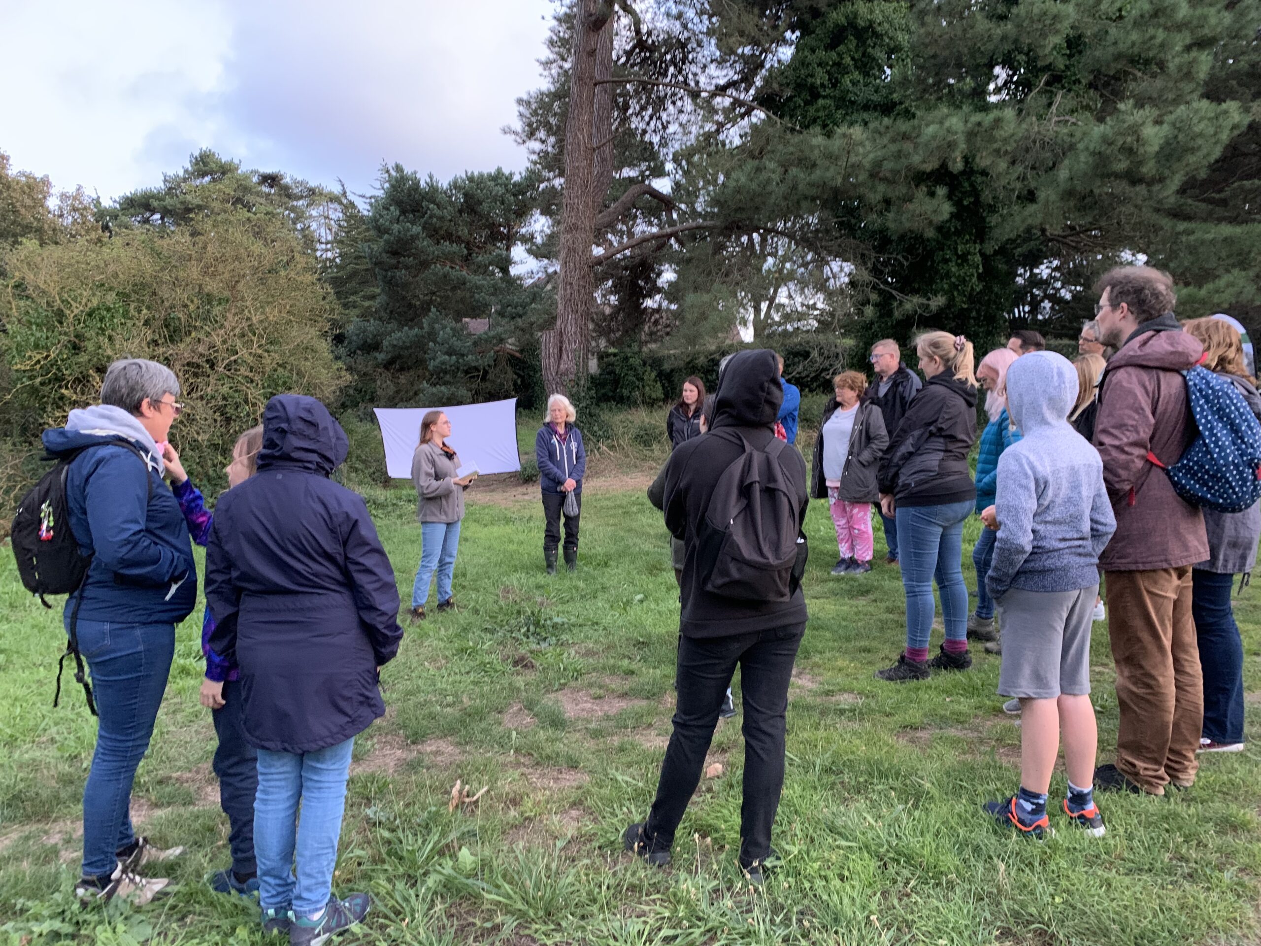 Hannah leading Bat Walk