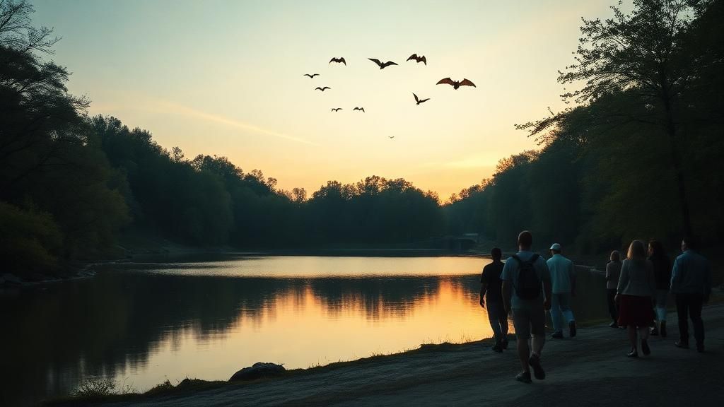 Bats in the sky